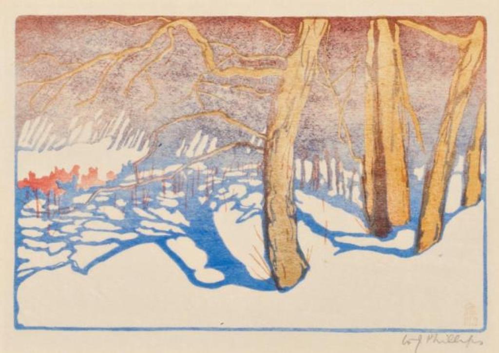 Walter Joseph (W.J.) Phillips (1884-1963) - Tree Shadows on Snow