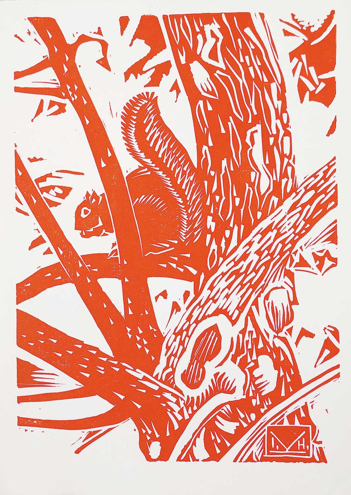 Illingworth Holey (Buck) Kerr (1905-1989) - From My Window [Squirrel]