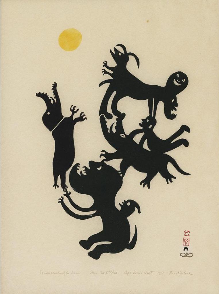 Angotigolu Teevee (1910-1967) - Spirits Reaching For Moon