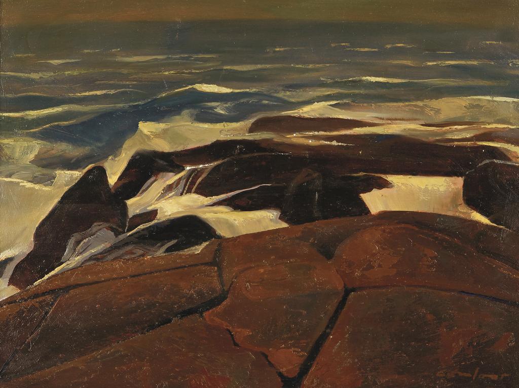 Charles Fraser Comfort (1900-1994) - The Mighty Main, Yarmouth, N.S.