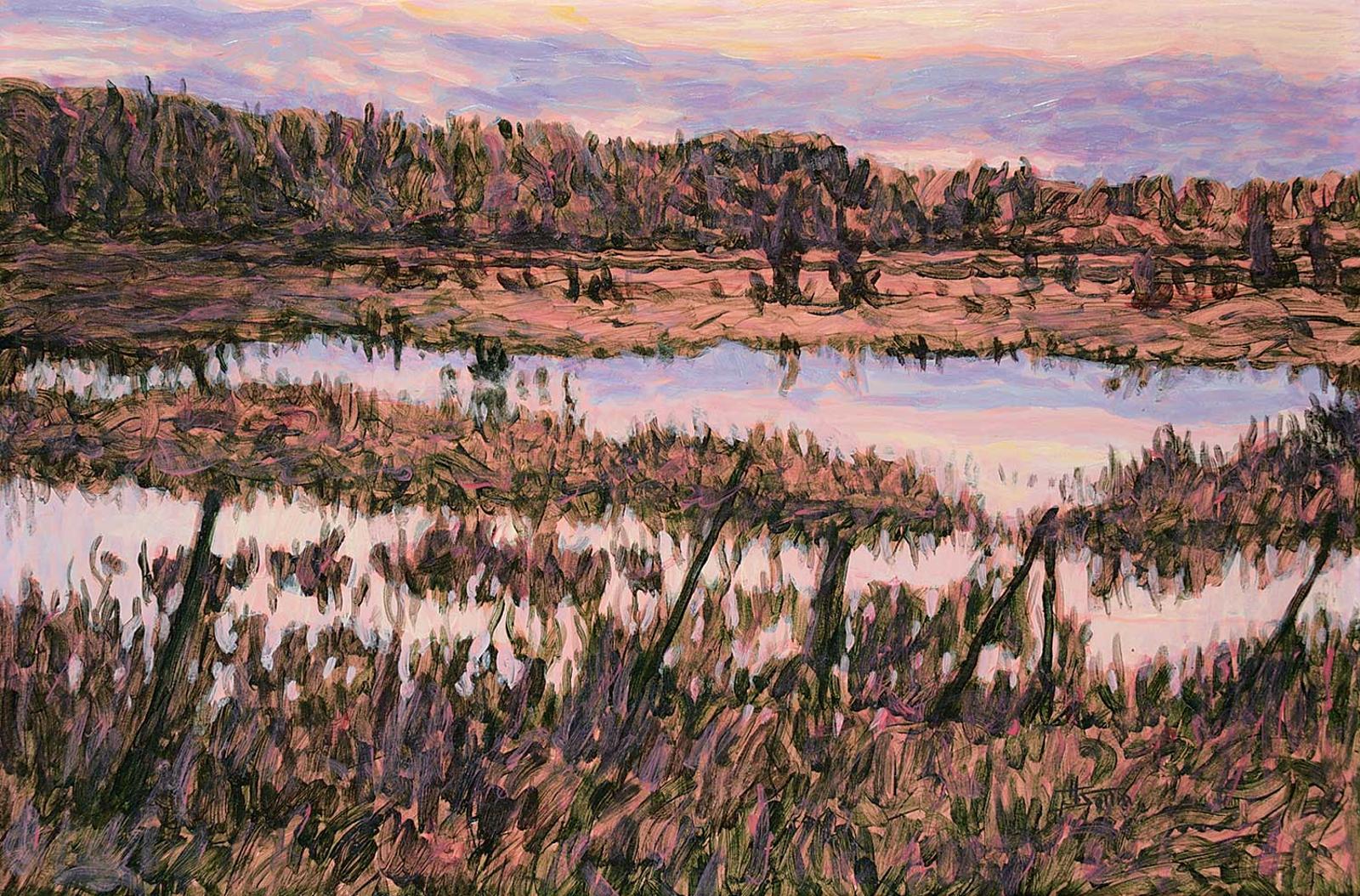 Herbert Otto (Herb) Sellin (1943) - Pink Sundown, Millarville