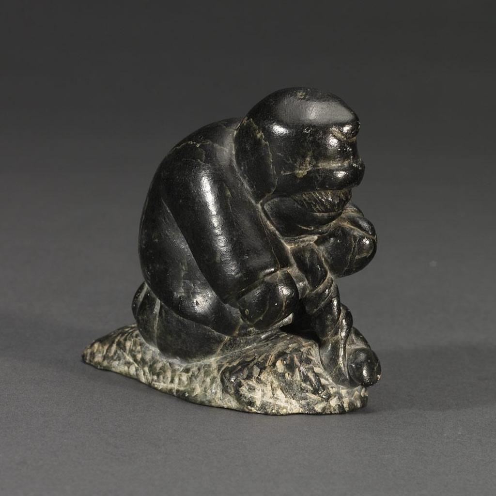 Adamie Inukpuk (1943) - Hunter Ringing A Skin