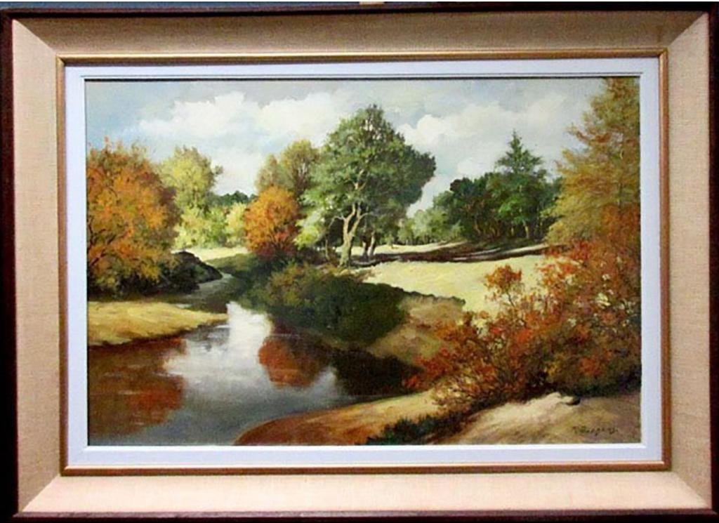 Th. Bardens - Sunlit River Scape