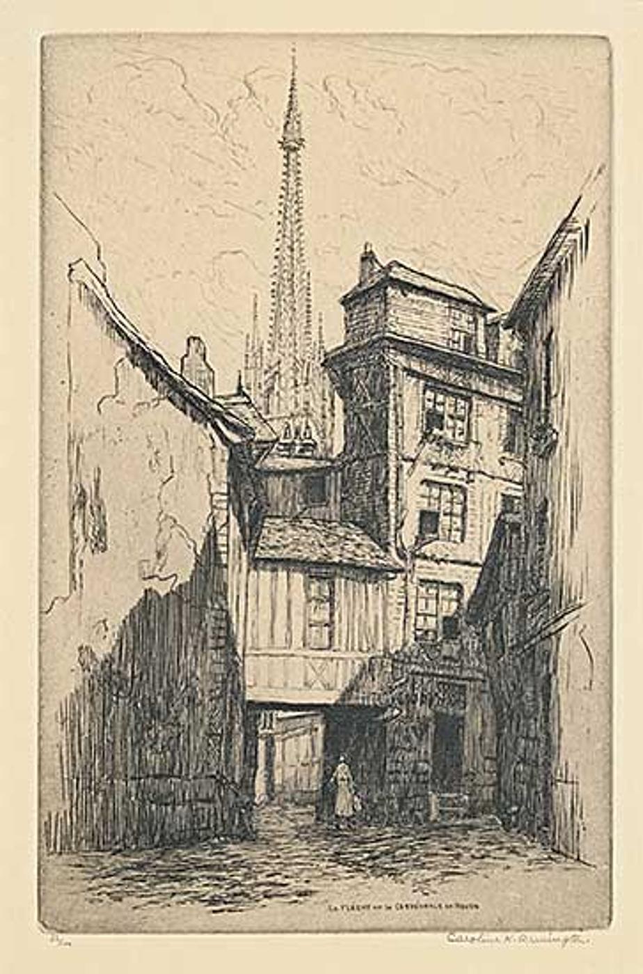 Caroline Helena Armington (1875-1939) - La Fleche de la Cathedrale de Rouen #32/100