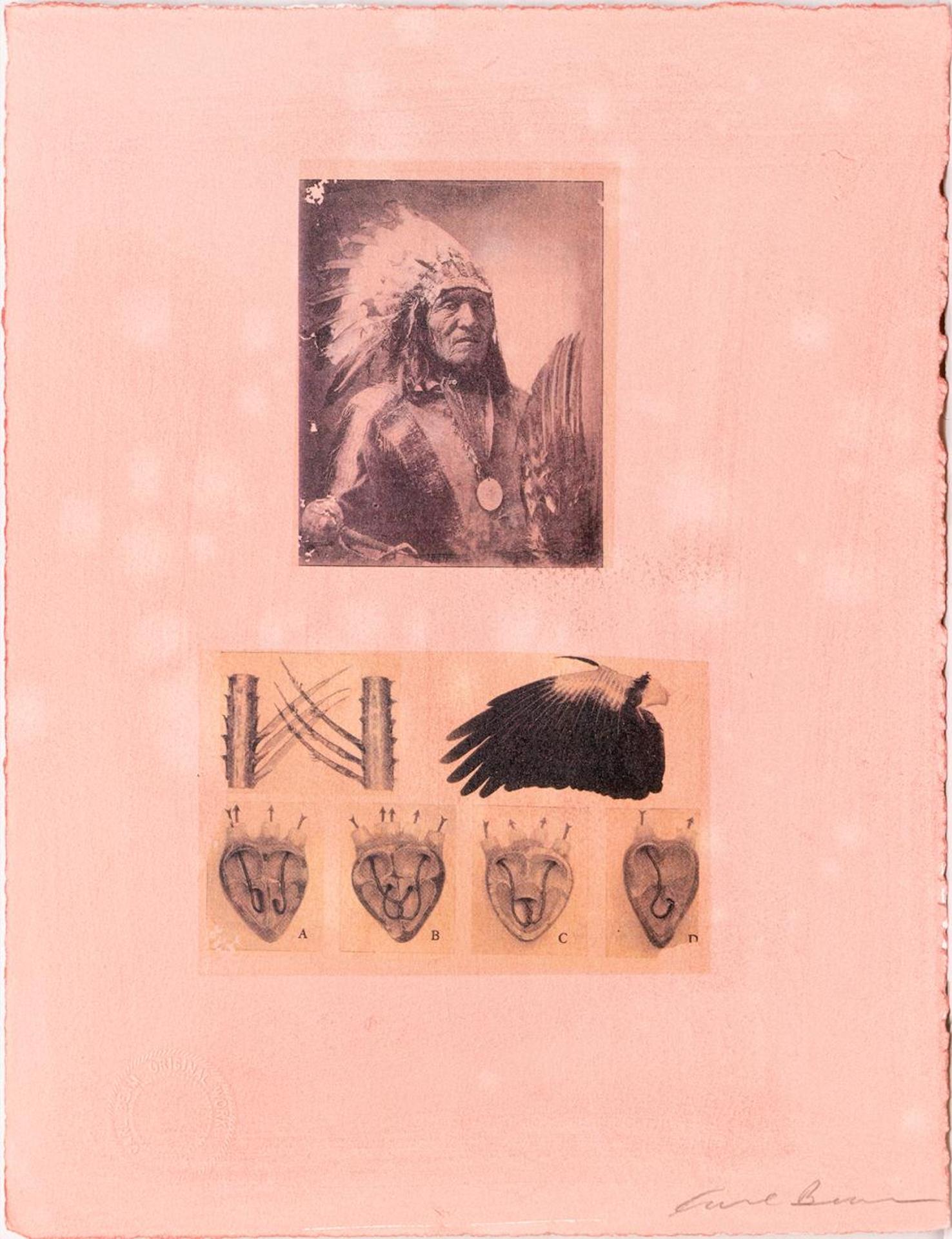 Carl Beam (1943-2005) - Untitled - First Nations Chief