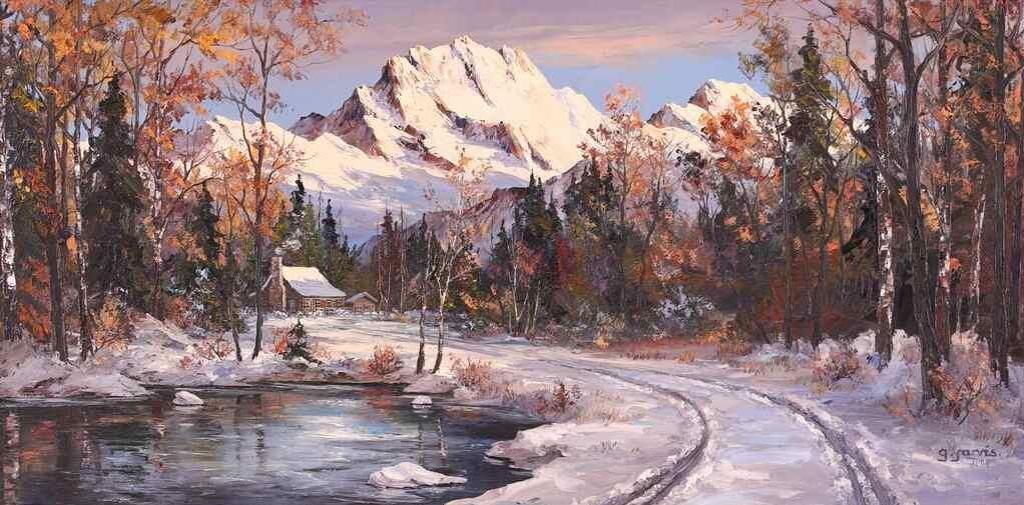 Georgia Jarvis (1944-1990) - A Mountain Cabin; 1988