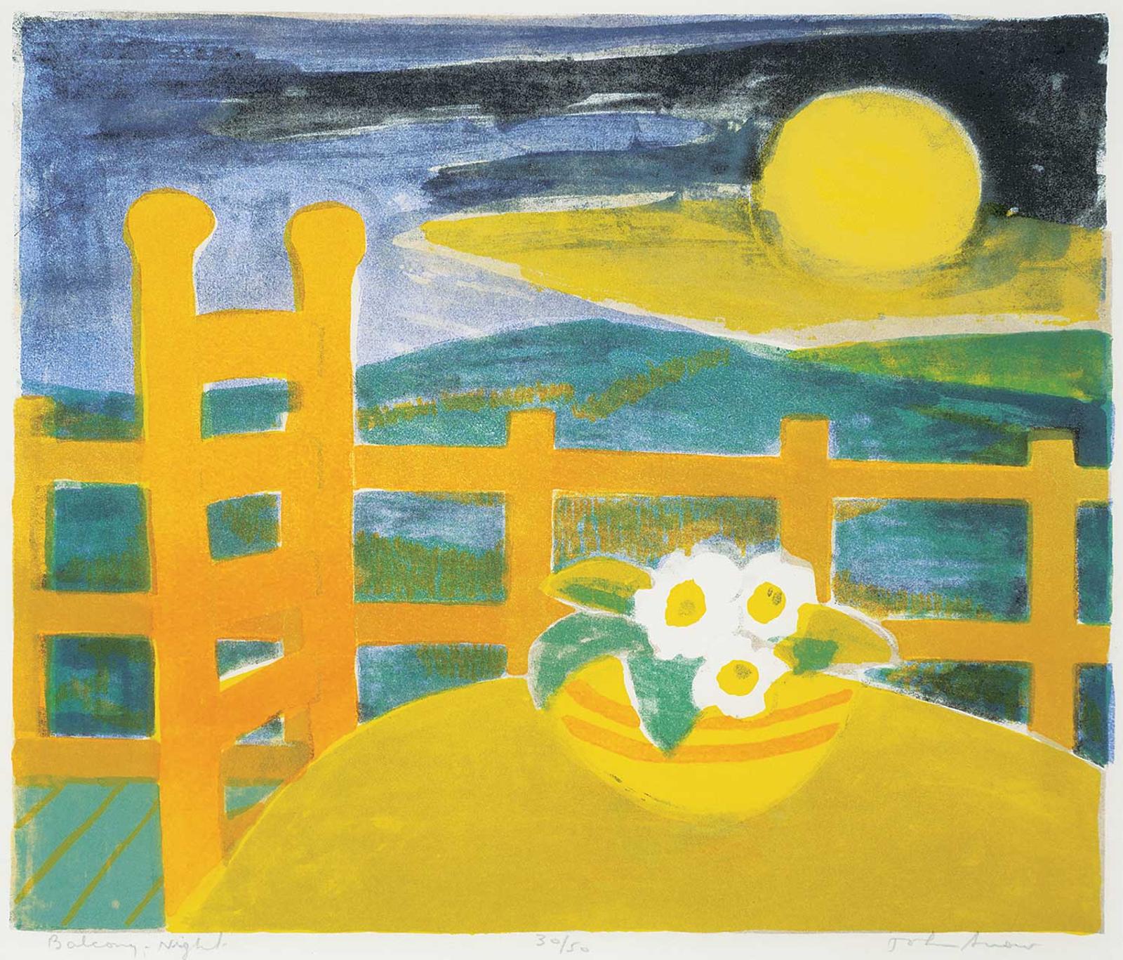 John Harold Thomas Snow (1911-2004) - Balcony Night  #30/50