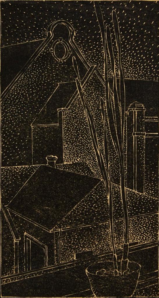 Lionel Lemoine FitzGerald (1890-1956) - View from Studio Window with Iris
