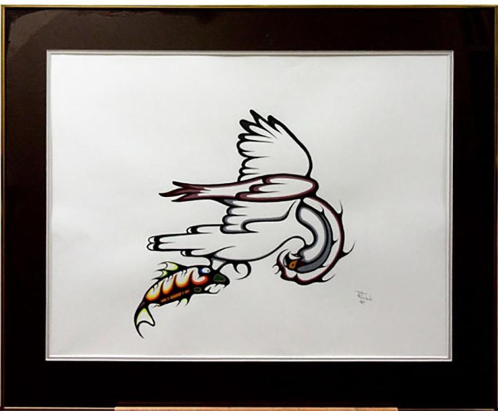Tim Restoule (1960) - Untitled (Eagle With Fish)