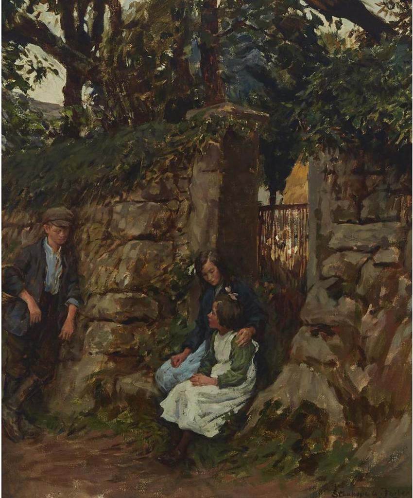 Stanhope Alexander Forbes (1857-1947) - The Young Friends, 1917