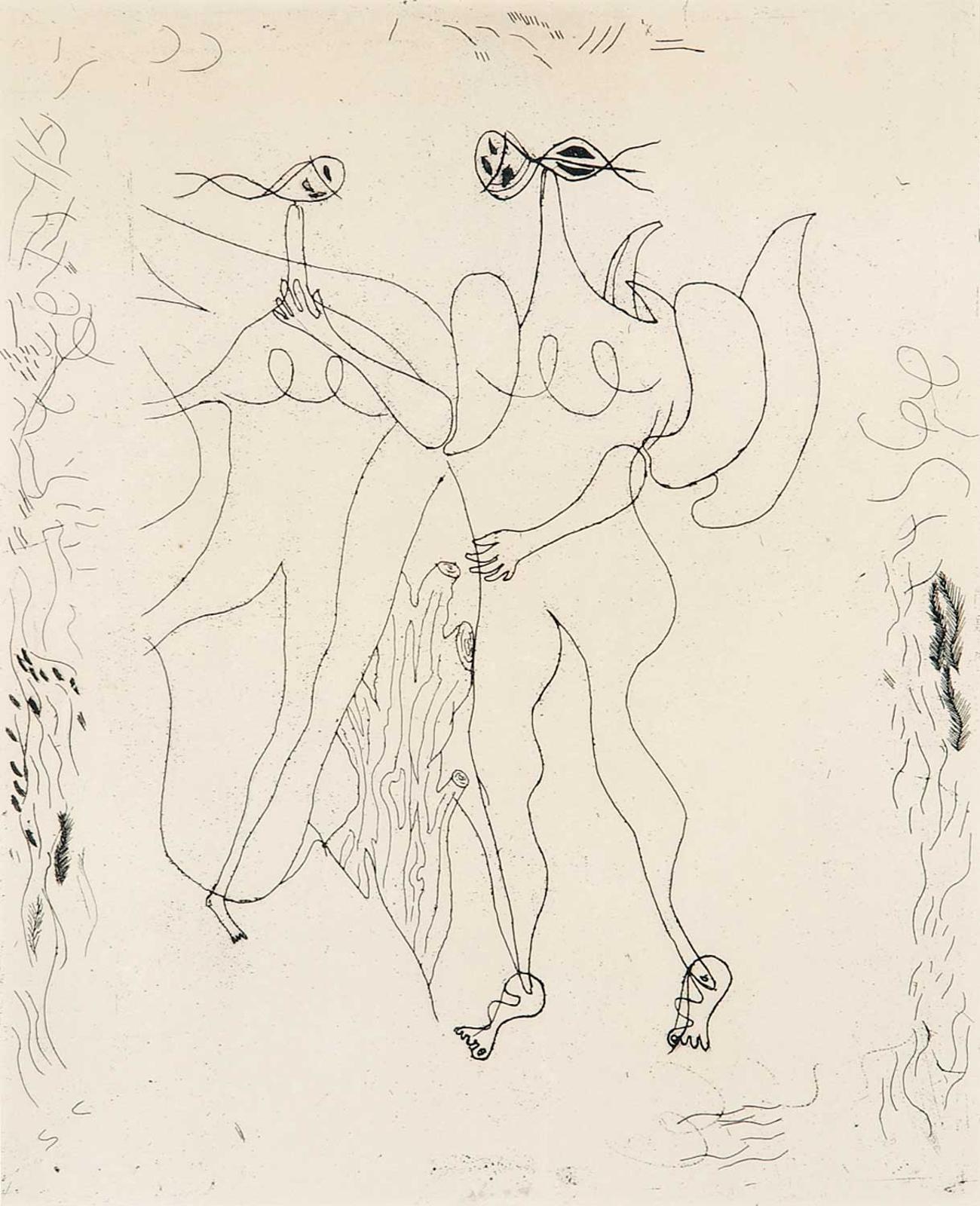 Georges Braque (1882-1963) - Plate ' L' From the Album La Theogonie D' Hesiode