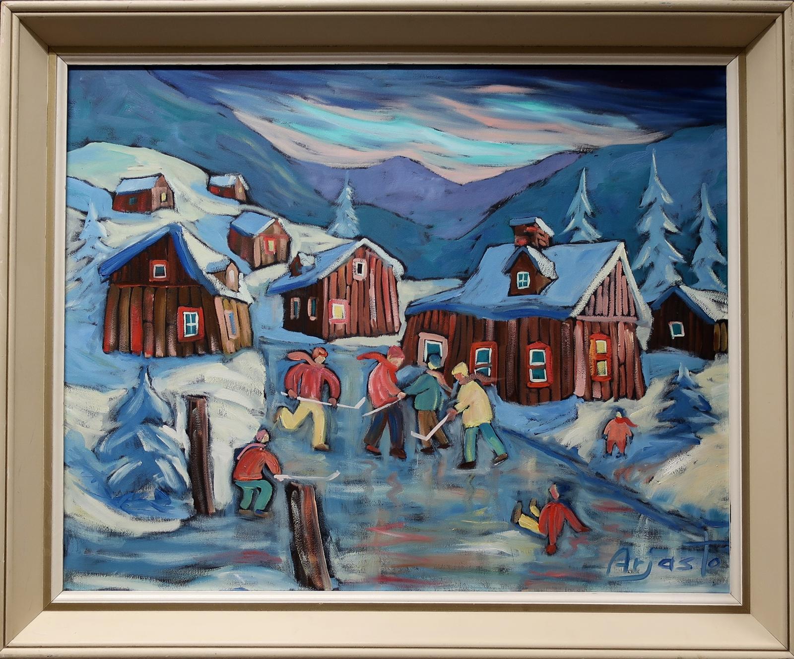 Juhani Arjasto (1959) - Untitled (Shinny Hockey)