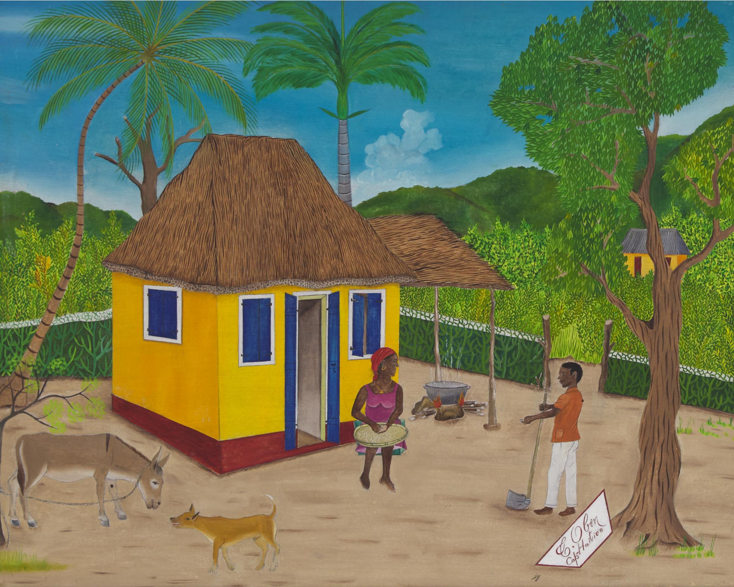 Henri-Claude Obin - Untitled (Yellow Hut), 1979