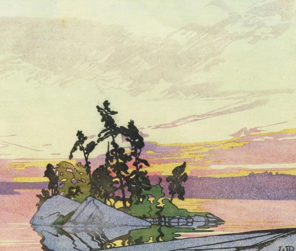 Walter Joseph (W.J.) Phillips (1884-1963) - Sunset, Lake Of The Woods; 1928