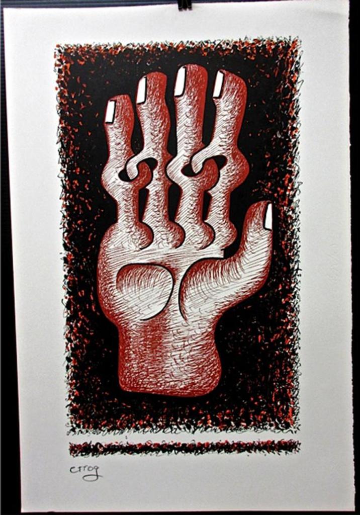 Sorel Etrog (1933-2014) - Untitled (Hand With Links; Hand With Mouth)