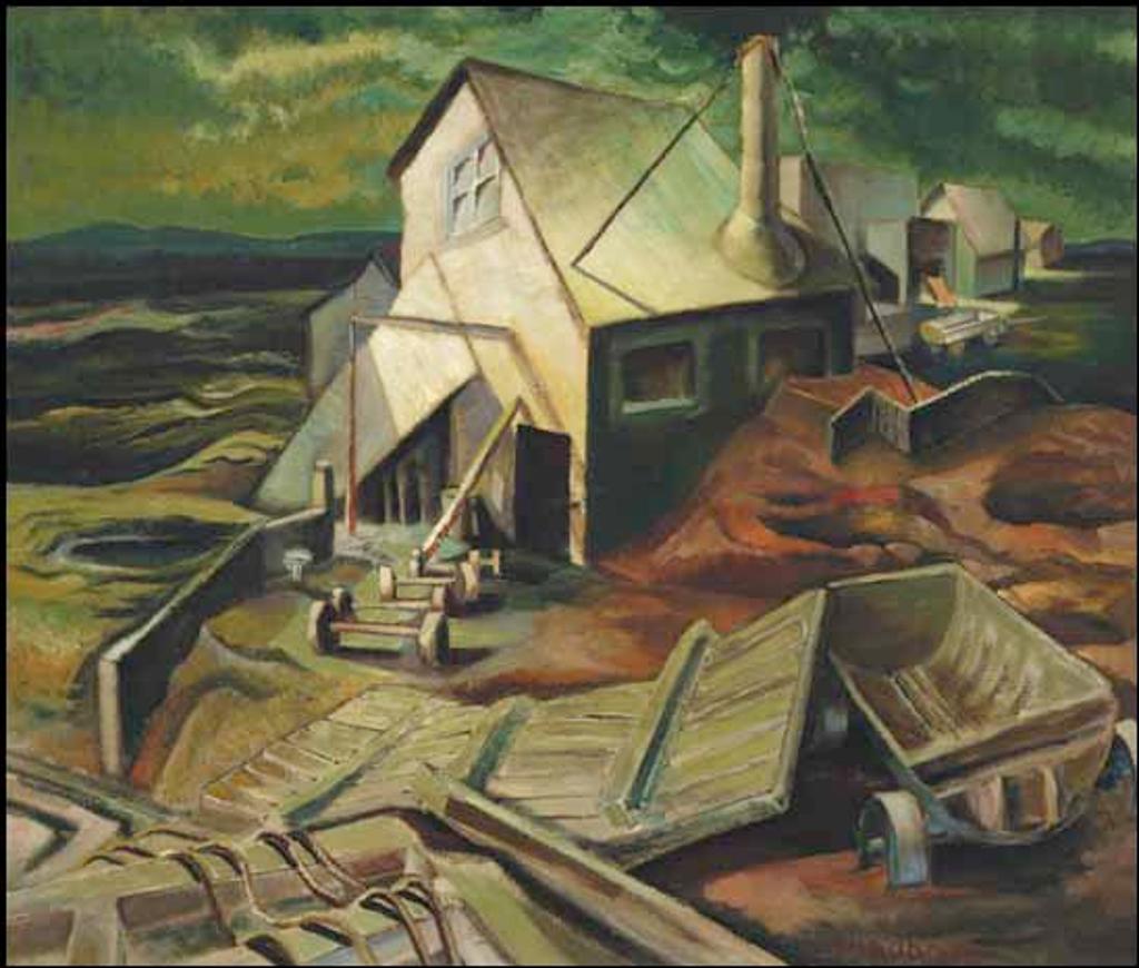Jack Leaonard Shadbolt (1909-1998) - Industrial Island #2