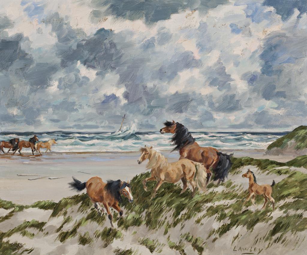 John Douglas Lawley (1906-1971) - Sable Island Horses