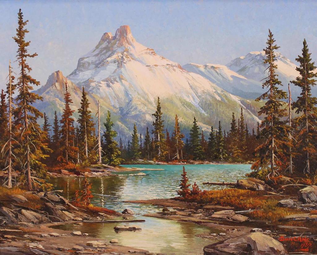 Duncan Mackinnon Crockford (1922-1991) - Cathedral Mountain From Lake Ohara; 1959