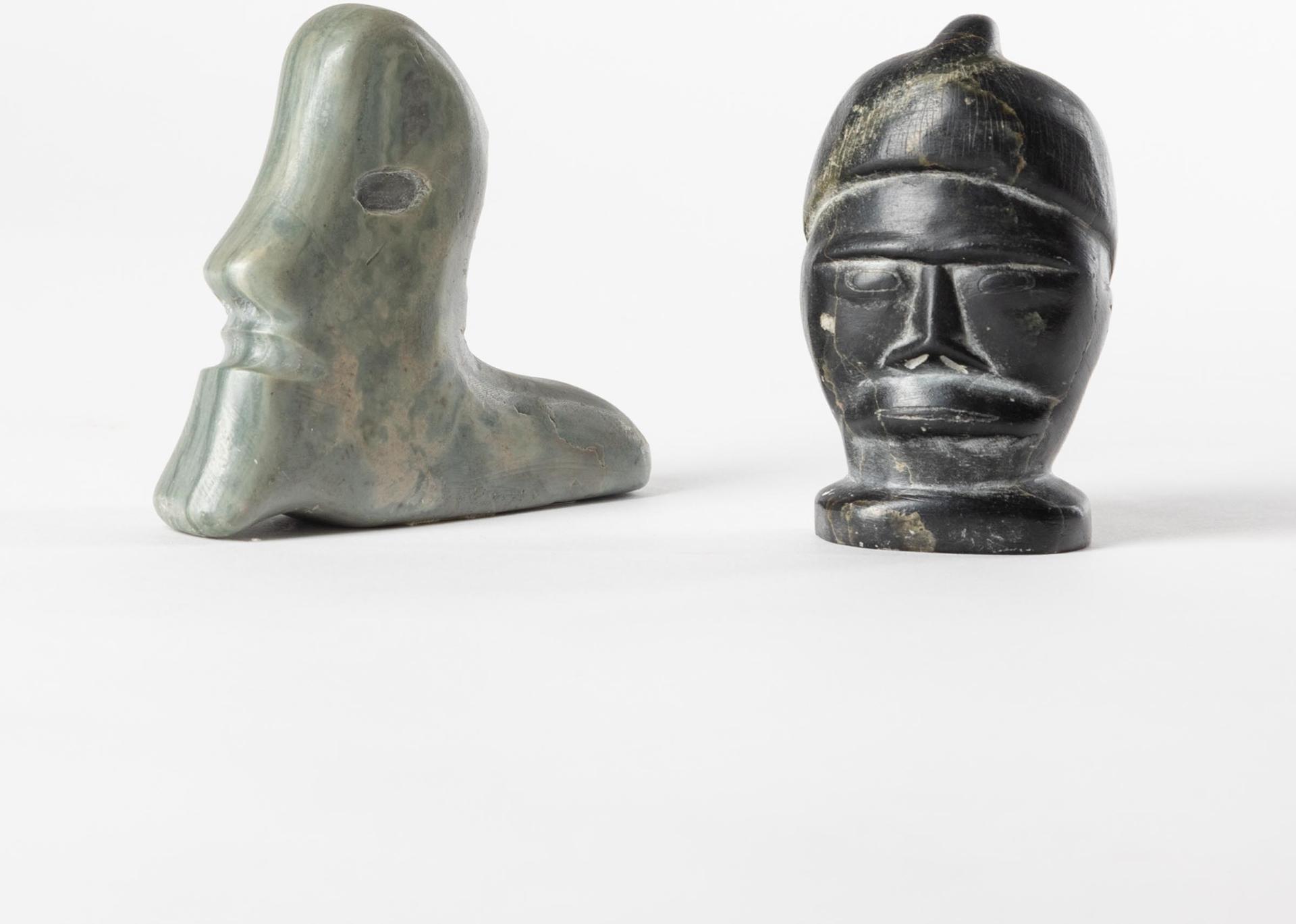 Lucassie Nowrakudluk (1912-1981) - Two Busts