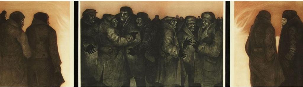David Lloyd Blackwood (1941-2022) - The Burning Of The S.S. Diana (Triptych)