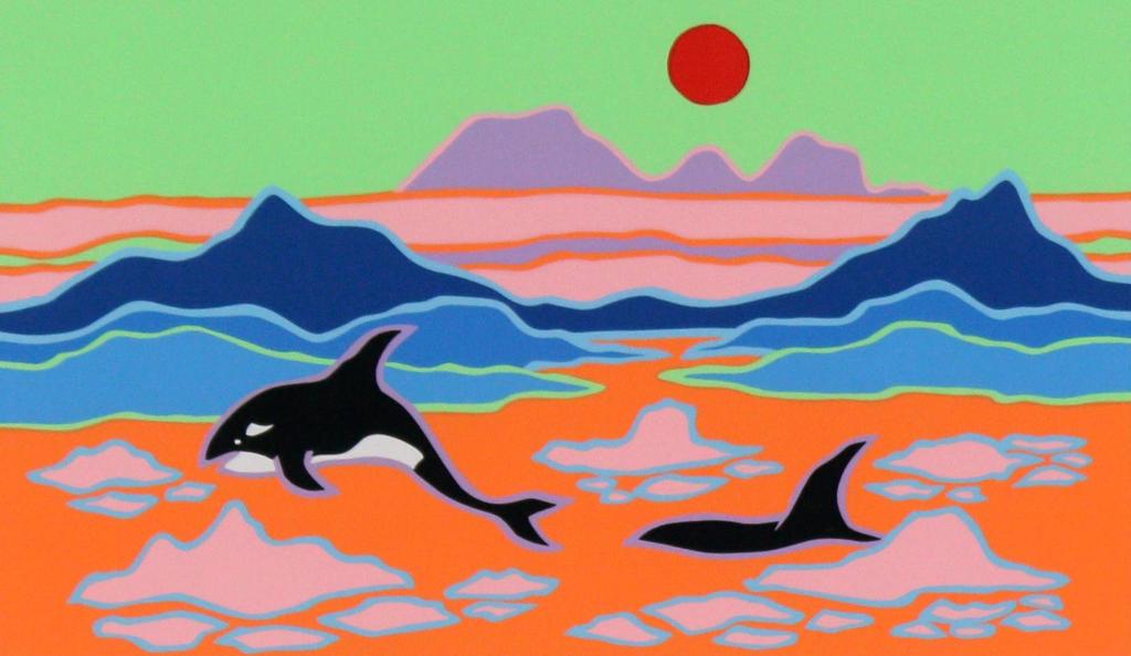 Ted Harrison (1926-2015) - Inside Passage; 1988