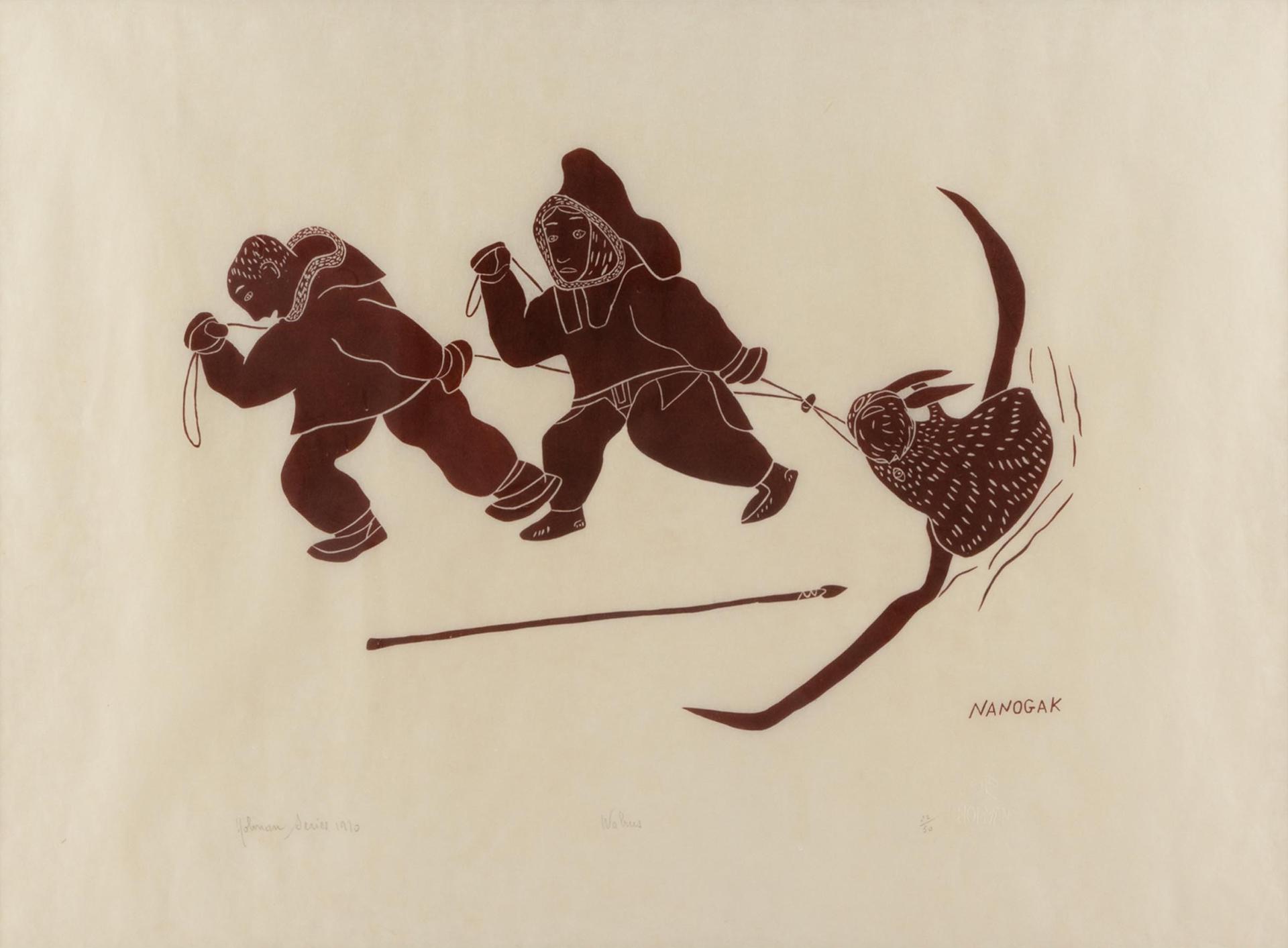 Agnes Nanogak (1925-2001) - WALRUS, 1970