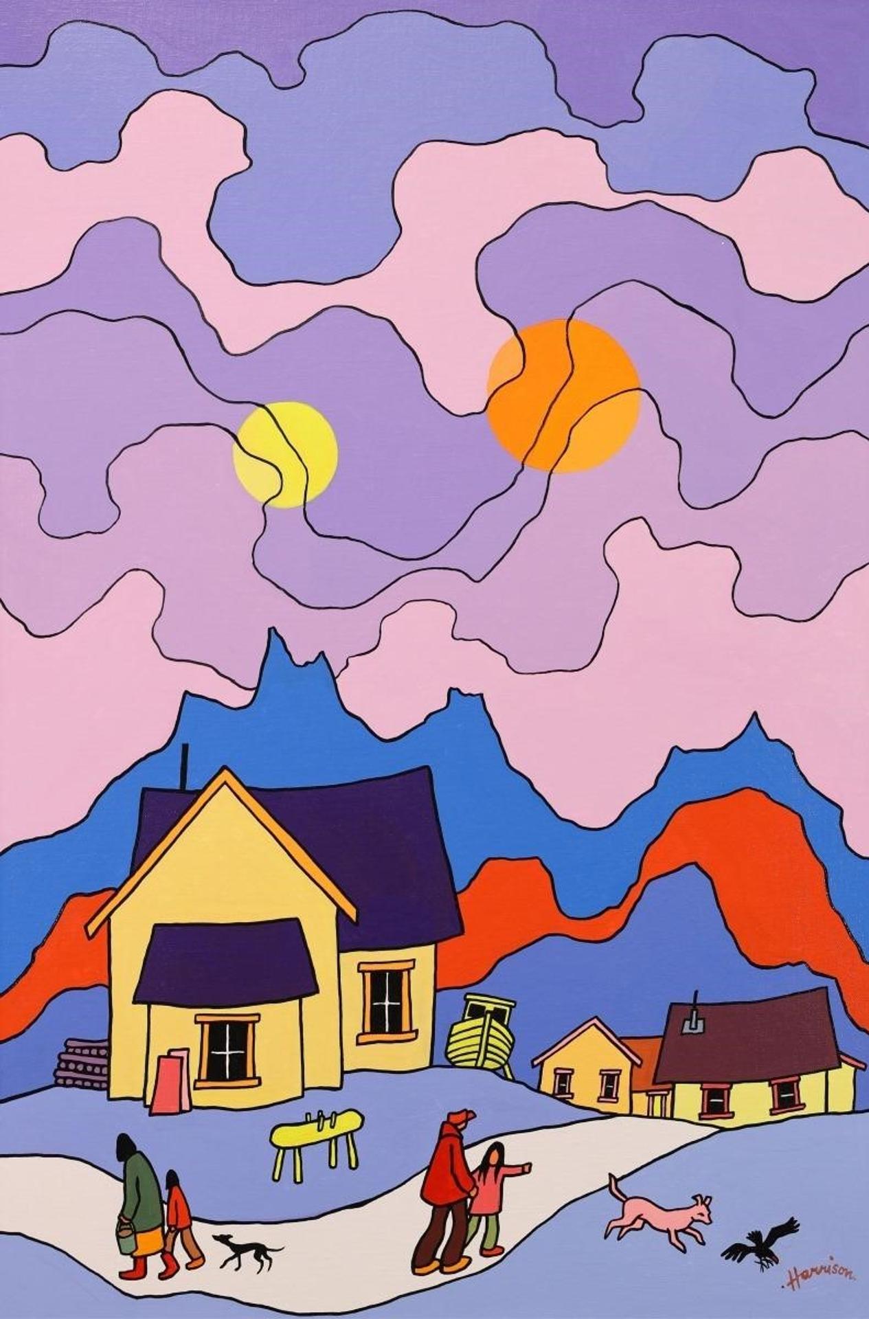 Ted Harrison (1926-2015) - Look At That Dad!; 1981