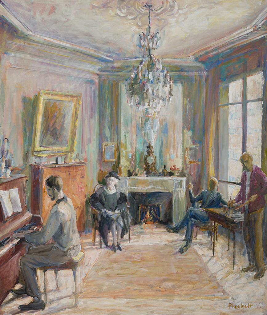 Joseph (Joe) Francis Plaskett (1918-2014) - Interior with Figures