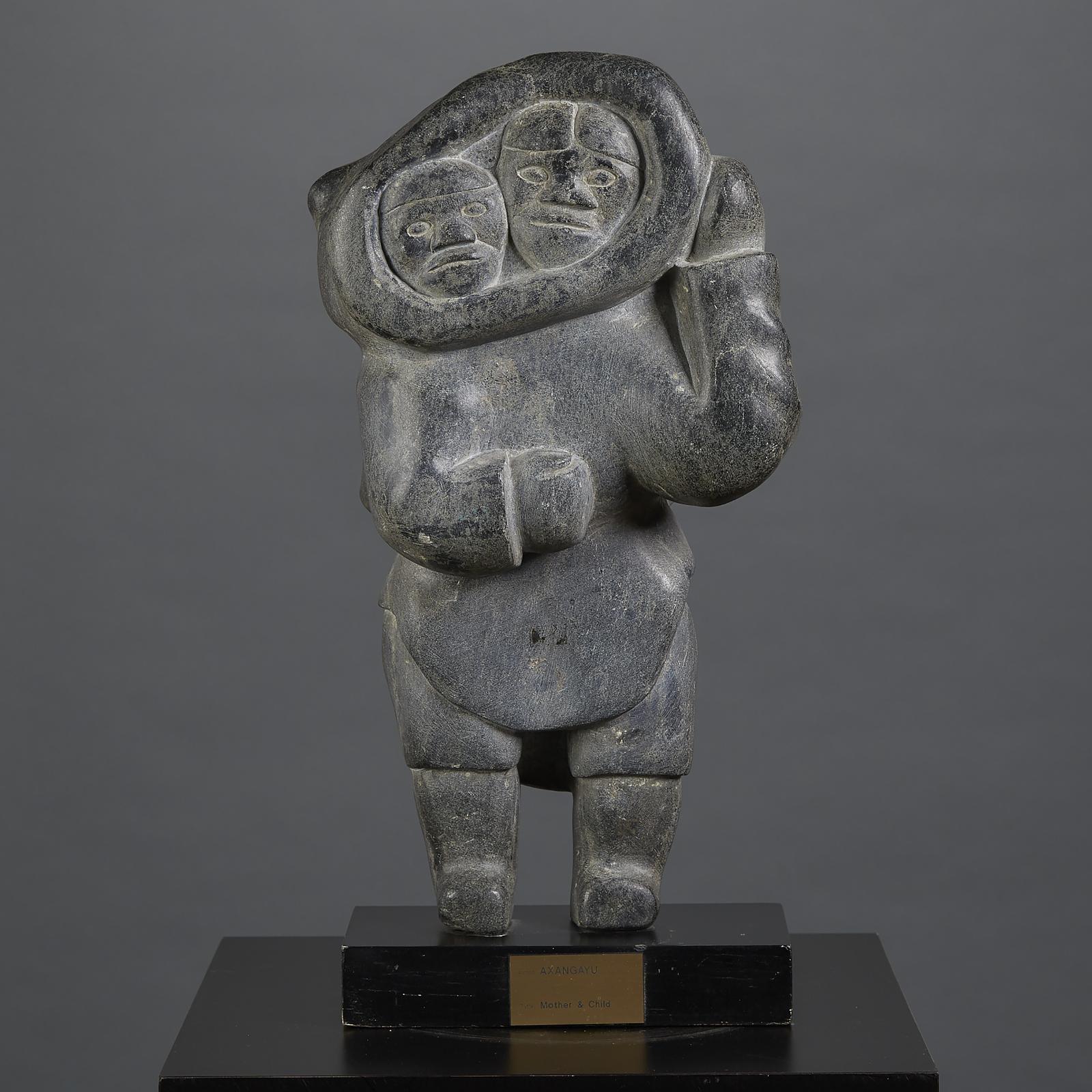 Aqjangajuk (Axangayu) Shaa (1937-2019) - Mother And Child