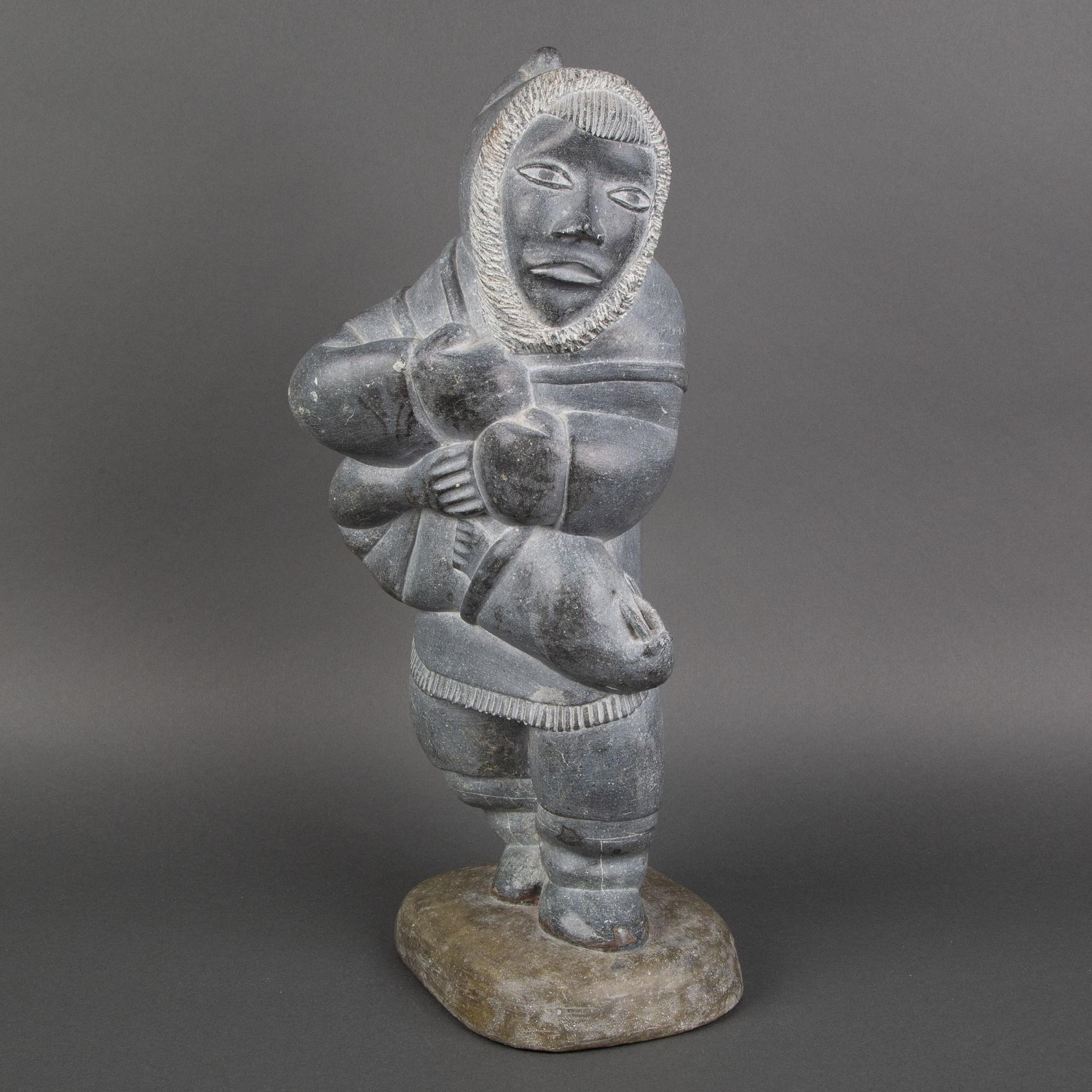 Davidee Nastapoka (1945) - Hunter Carrying Walrus