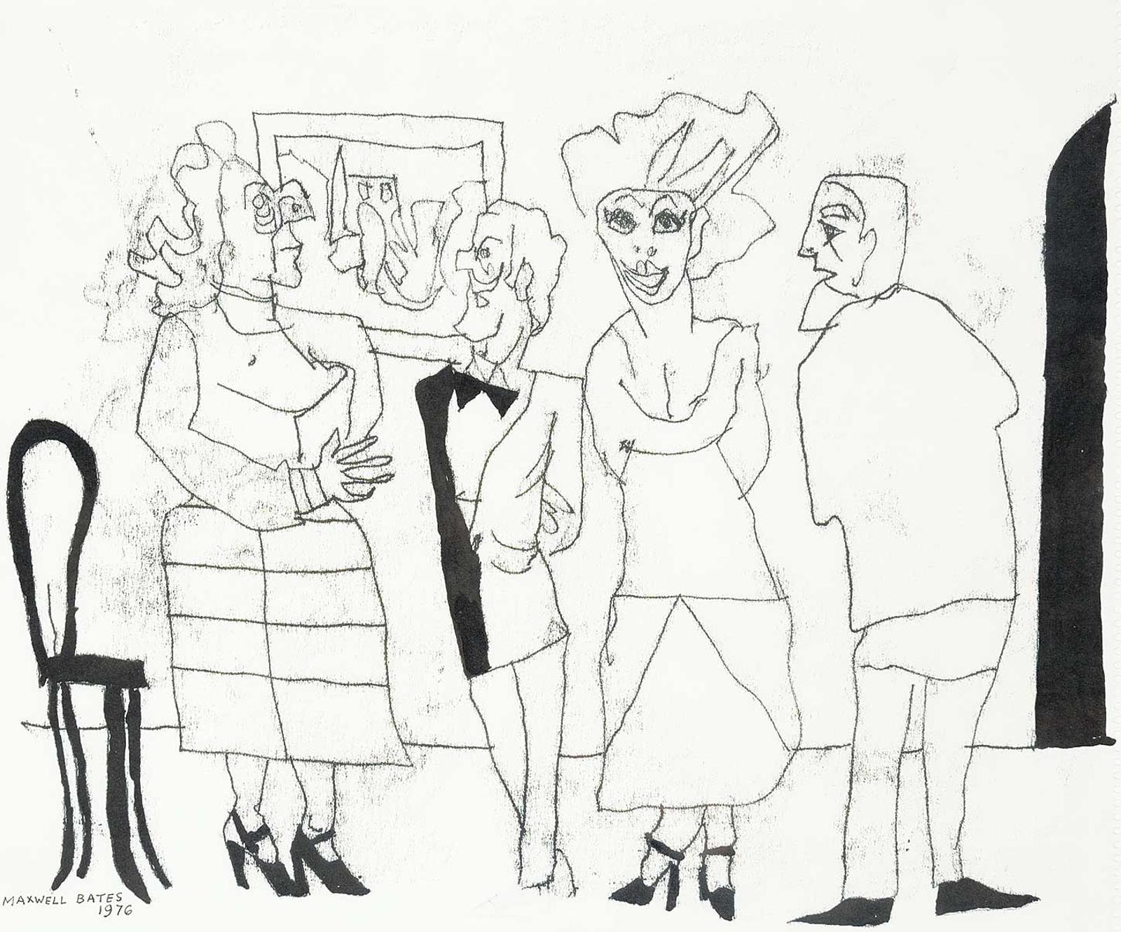 Maxwell Bennett Bates (1906-1980) - Conversation 1976