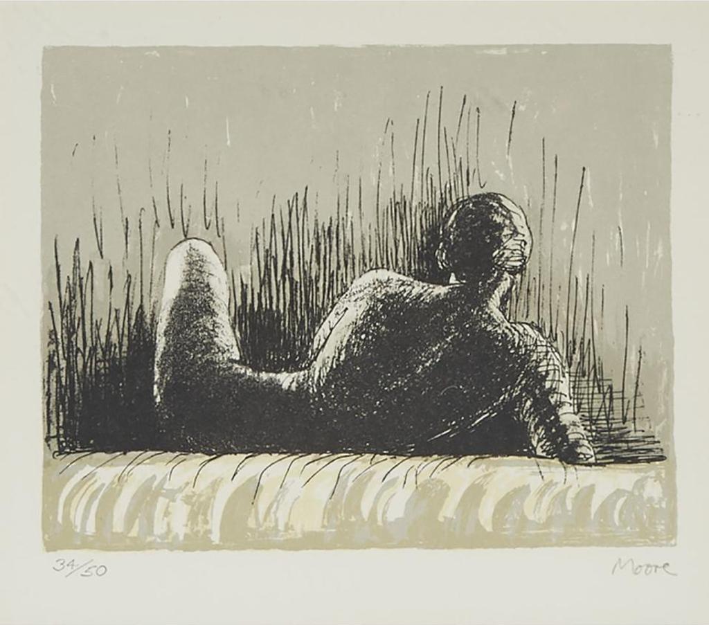 Henry Spencer Moore (1898-1986) - Reclining Figure Back (From Nudes, One Plate From The Set Of 10), 1976 [cramer, 399]