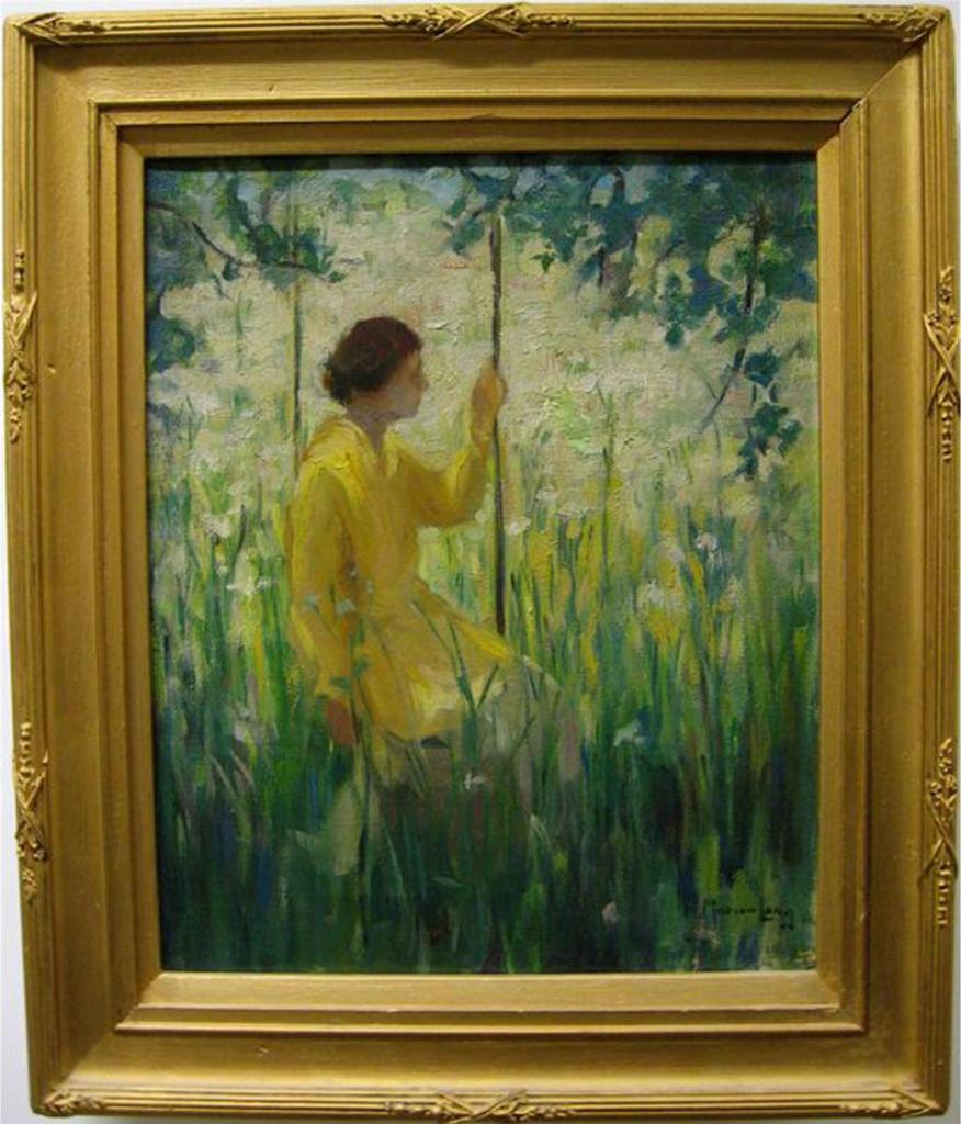 Marion Long (1882-1970) - Memories On A Garden Swing
