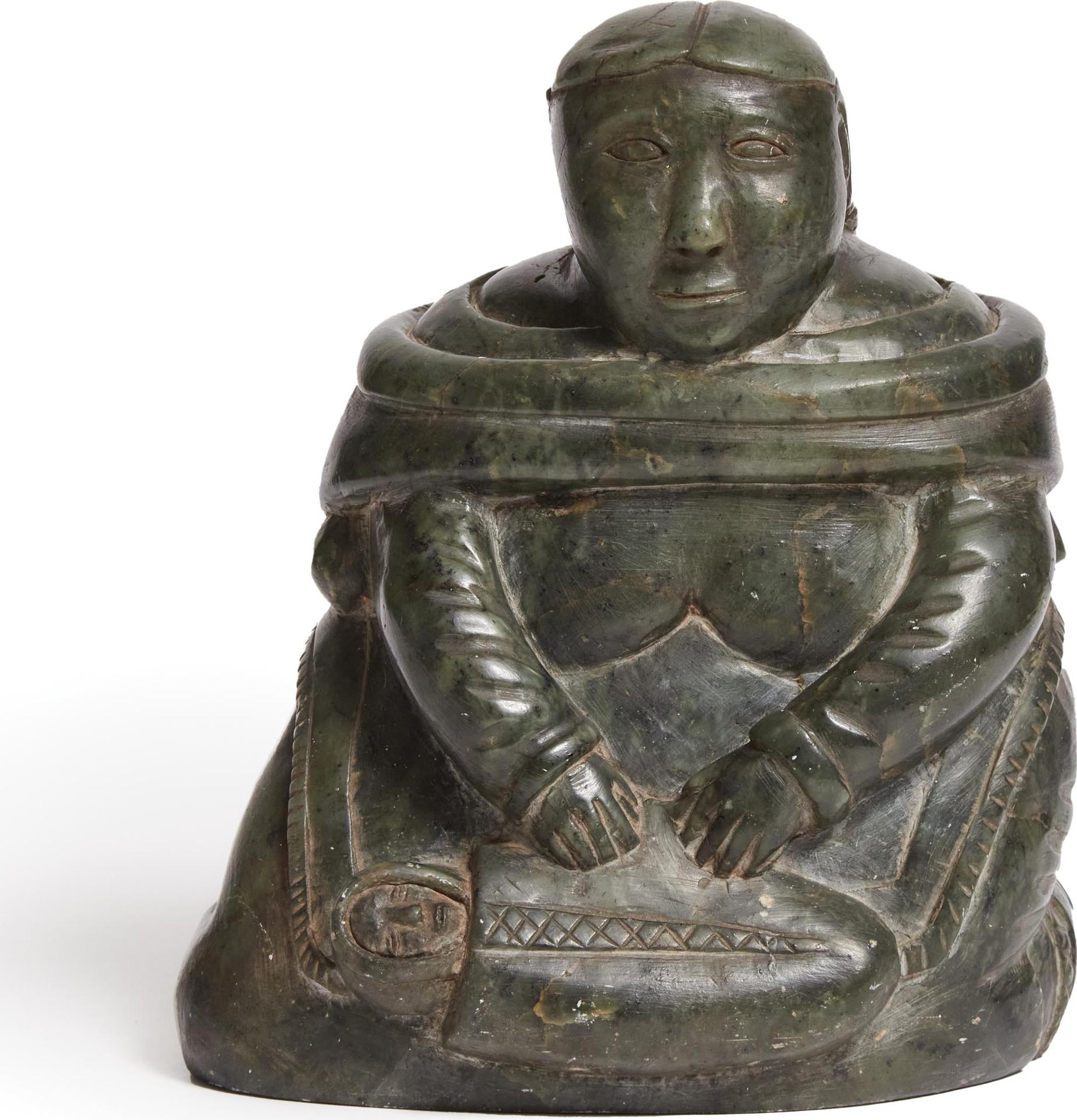 Sarah Meeko Nastapoka (1925) - Mother With Swaddled Child, Circa 1960