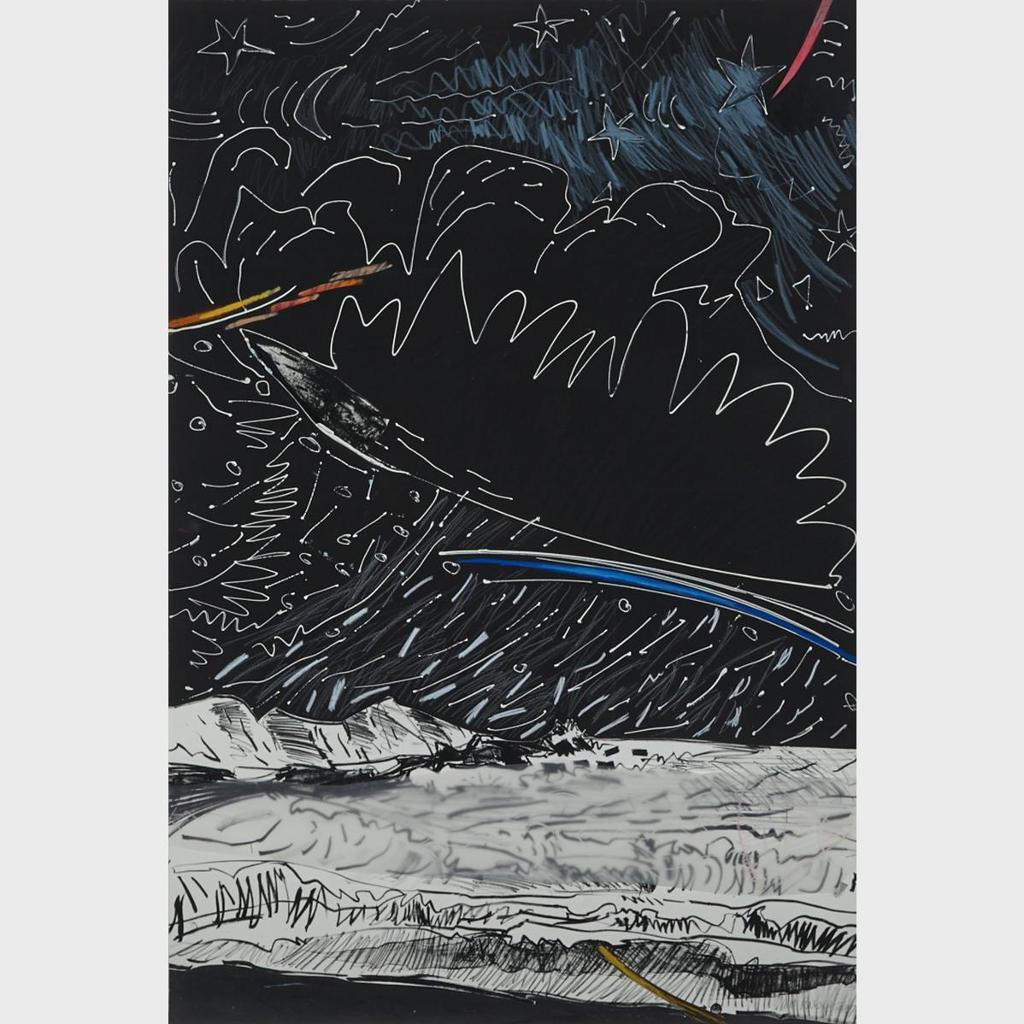 Anne Meredith Barry (1932-2003) - Sky Fan #35, Night Storm, 1987