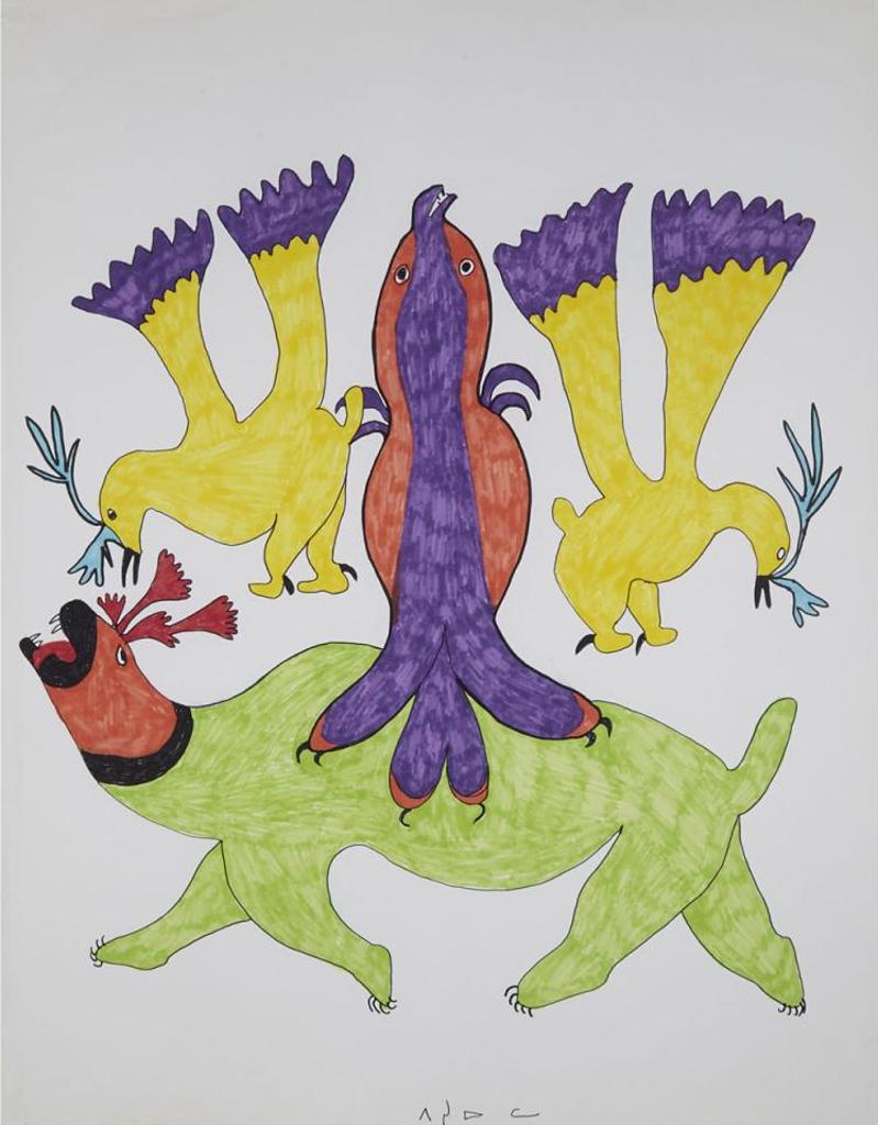 Pitseolak Ashoona (1904-1983) - Arctic Animals