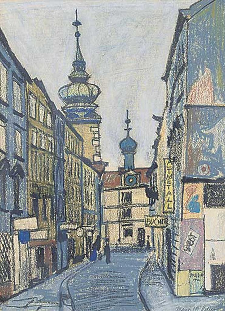 Maxwell Bennett Bates (1906-1980) - Untitled - Quiet Street in Nice