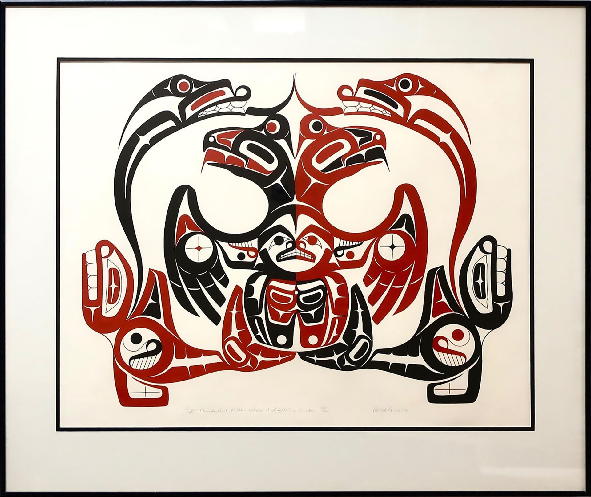 Patrick Amiot (1960) - Split Thunderbird, Killer Whale & Lightning Snakes