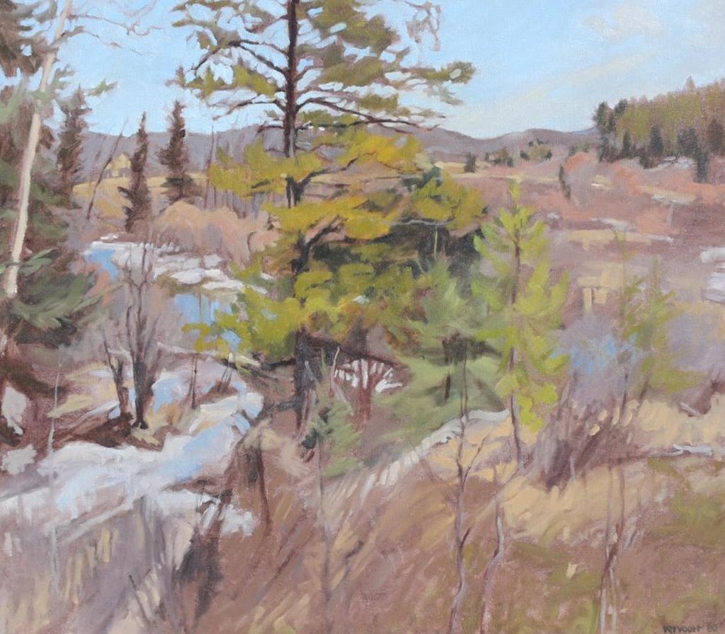 Frank Karl Vervoort (1930-1983) - Bragg Creek, Last Snow; 1980