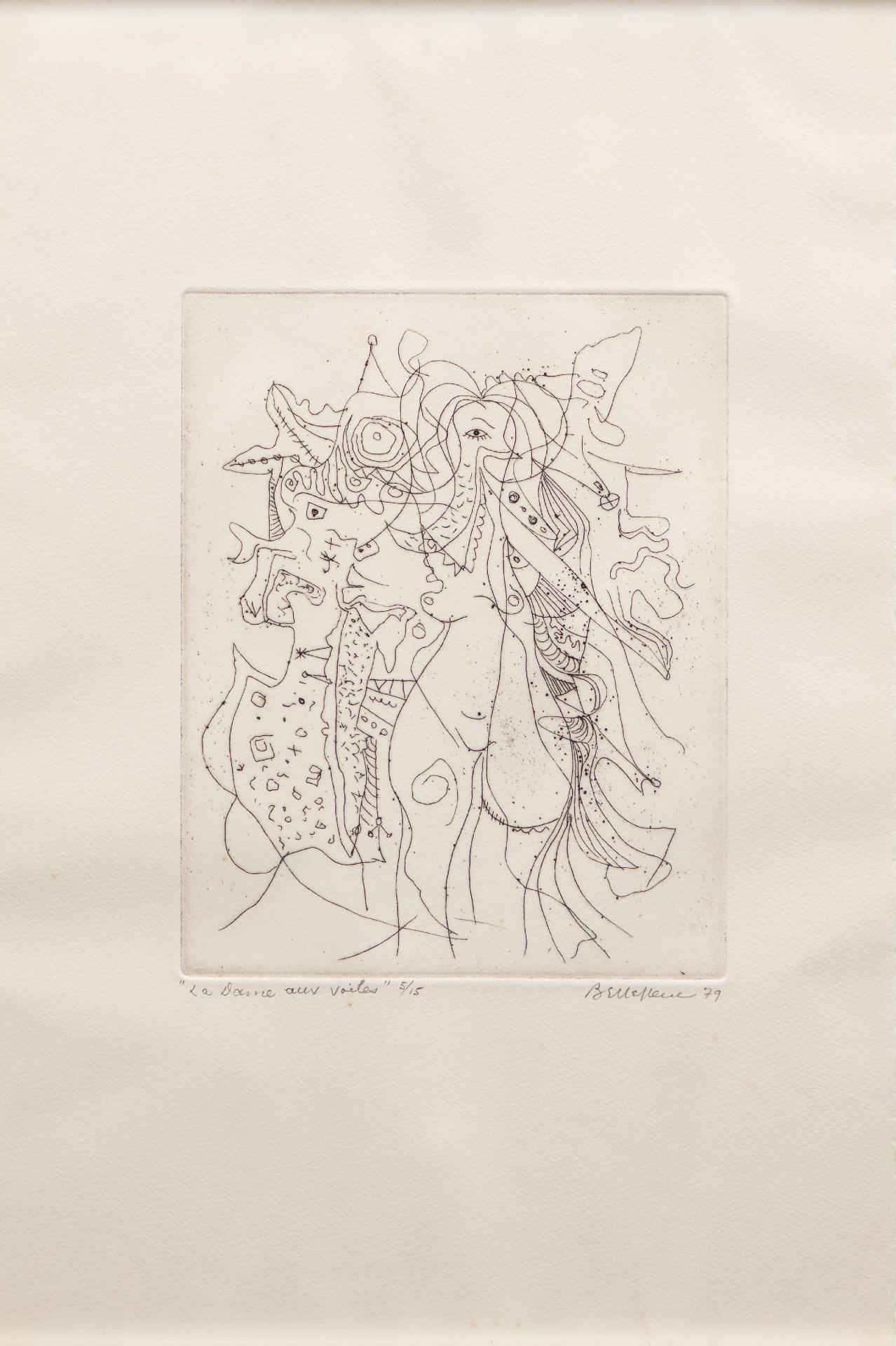 Léon Bellefleur (1910-2007) - La dame aux voiles, 1979