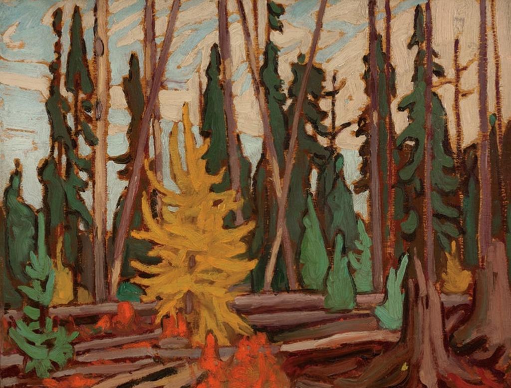Lawren Stewart Harris (1885-1970) - Algoma Sketch XCII (Algoma Autumn)