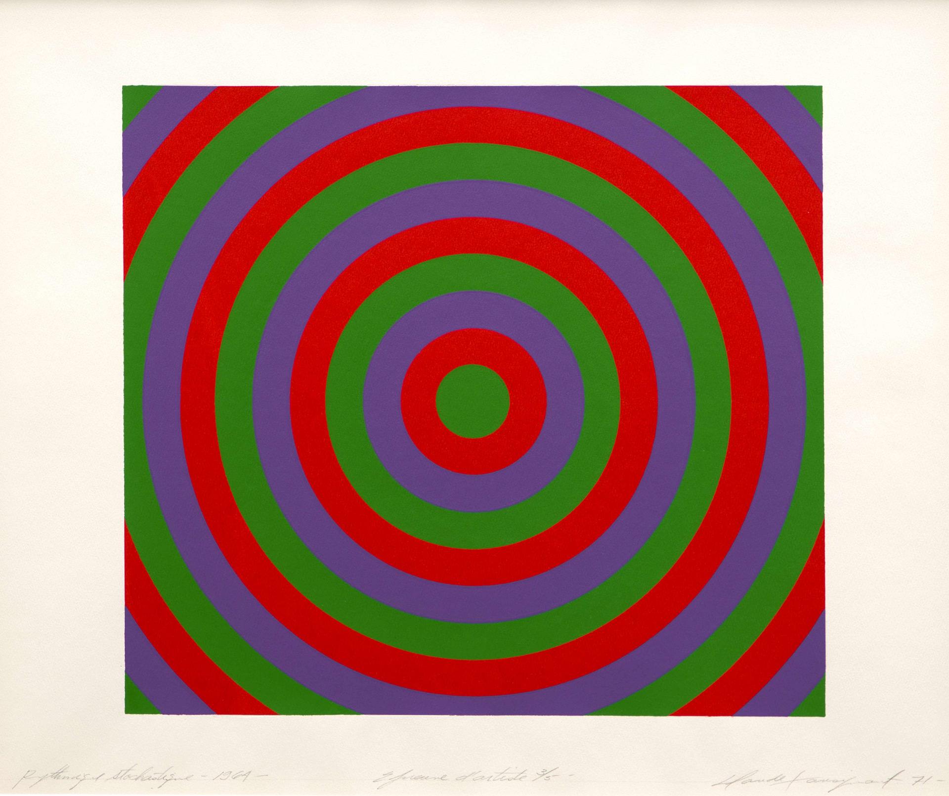 Claude Tousignant (1932) - Rythmique stochastique 1964, 1971