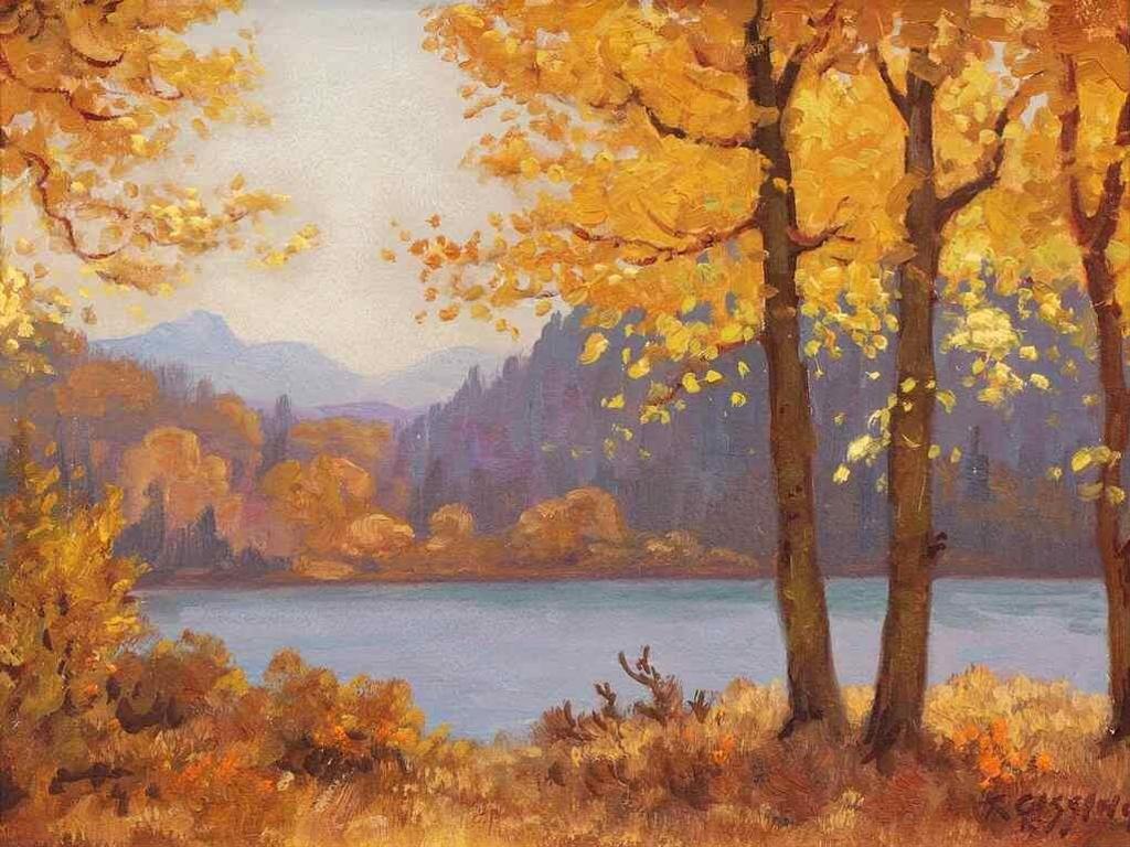 Roland Gissing (1895-1967) - Autumn Leaves; 1954