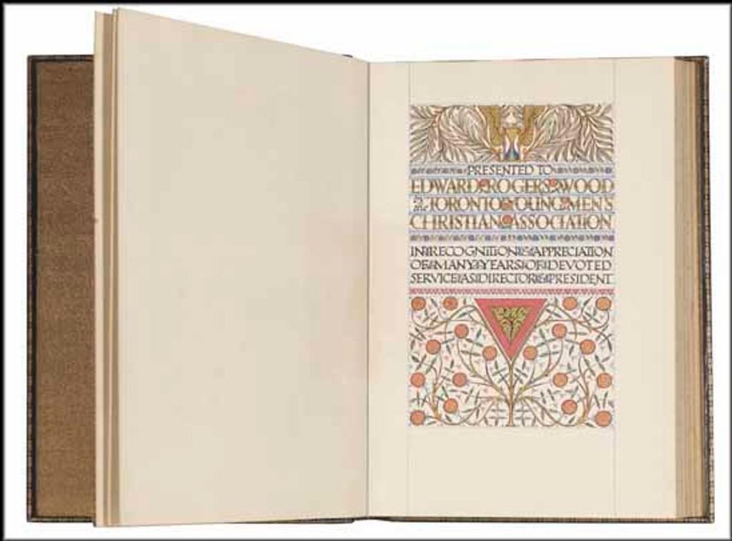 James Edward Hervey (J.E.H.) MacDonald (1873-1932) - Handmade Book for Edward Rogers Wood