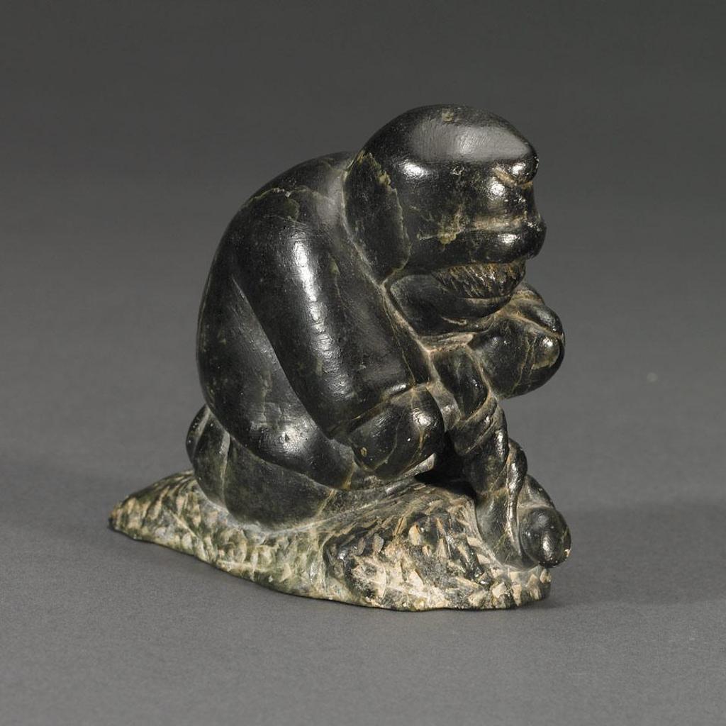 Adamie Inukpuk (1943) - Hunter Ringing A Skin