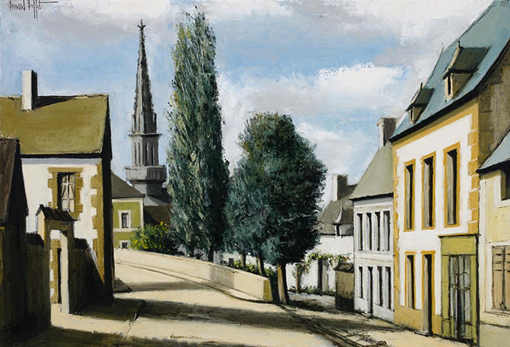 Bernard Buffet (1928-1999) - Tréboul, le clocher et la rue Vieille (Finistère)
