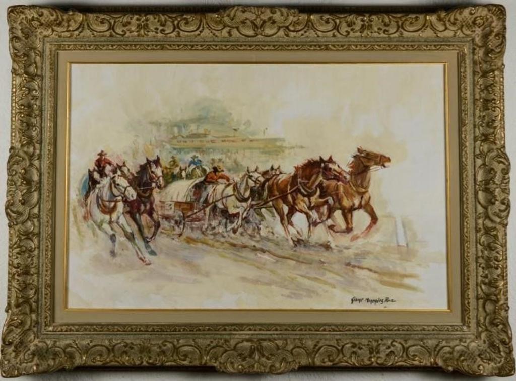 George Menendez Rae (1906-1992) - Wagon Race