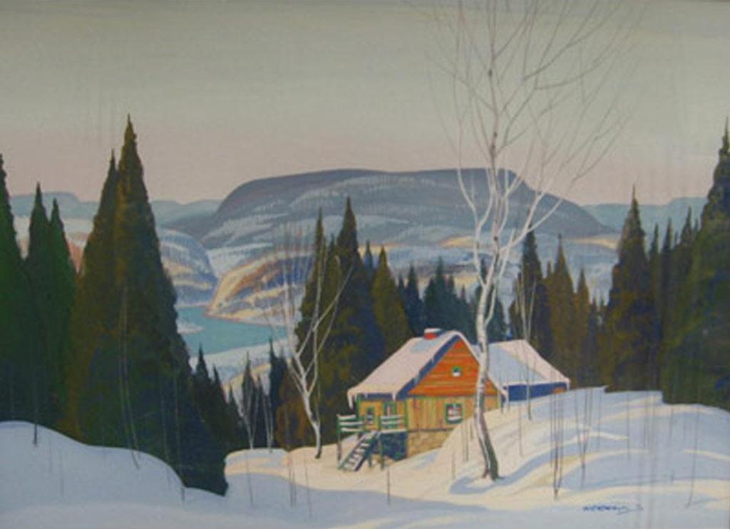 Graham Norble Norwell (1901-1967) - Sunlit Cabin In The Laurentians