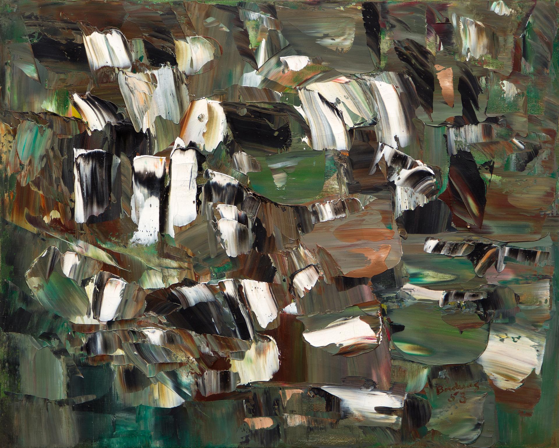 Paul-Émile Borduas (1905-1960) - Le cri des rainettes, 1953