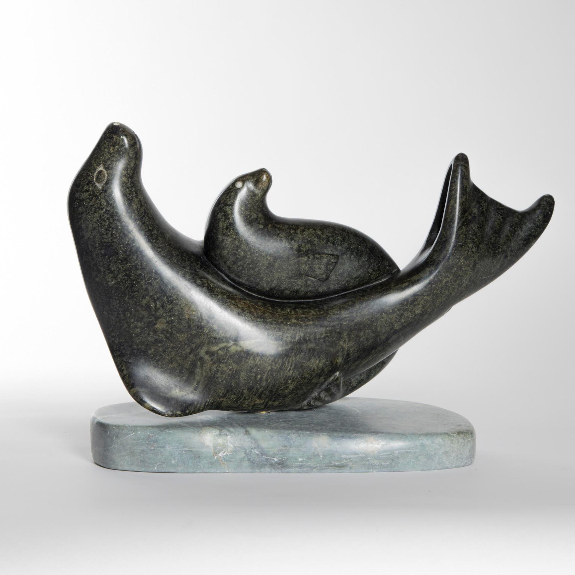 Abraham Anghik Ruben (1951) - Seal And Pup, 1989